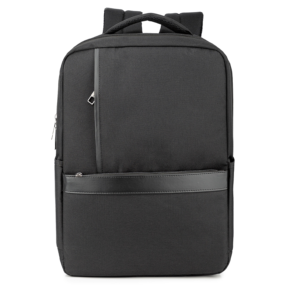 Keten Kumaş Lüks Sırt Çantası - Siyah AC66